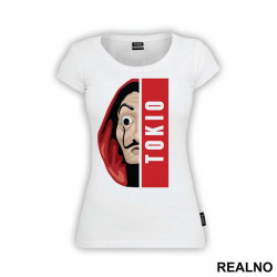Tokio - Tokyo Half Dali Mask - La Casa de Papel - Money Heist - Majica