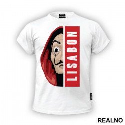 Lisabon - Lisboa - Half Mask - La Casa de Papel - Money Heist - Majica