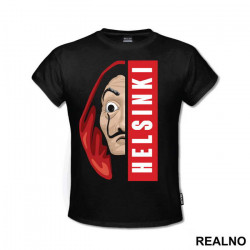 Helsinki Half Mask - La Casa de Papel - Money Heist - Majica