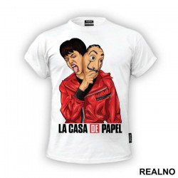 Tokyo - Tokio Portrait With A Mask - La Casa de Papel - Money Heist - Majica