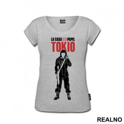 Tokio - Tokyo Silhouette With A Gun - La Casa de Papel - Money Heist - Majica