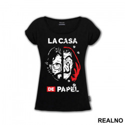 El Profesor - The Professor - Mask - Bullet Holes - La Casa de Papel - Money Heist - Majica