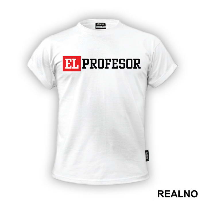 El Profesor - The Professor Red Square - La Casa de Papel - Money Heist - Majica