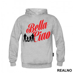 OUTLET - Sivi duks sa kapuljačom ženski model veličine L - La Casa De Papel OUTLET - Sivi duks sa kapuljačom ženski model veličine L - La Casa De Papel