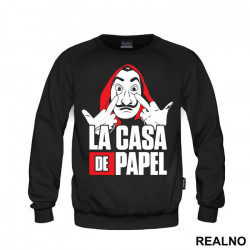 Middle Fingers Text Logo - La Casa de Papel - Money Heist - Duks