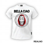 Bella Ciao - Ramones Circle Stars - La Casa de Papel - Money Heist - Majica