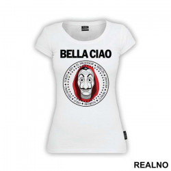 OUTLET - Bela ženska majica veličine L - La Casa De Papel OUTLET - Bela ženska majica veličine L - La Casa De Papel