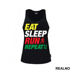 Eat, Sleep, Run, Repeat - Colors - Trčanje - Running - Majica