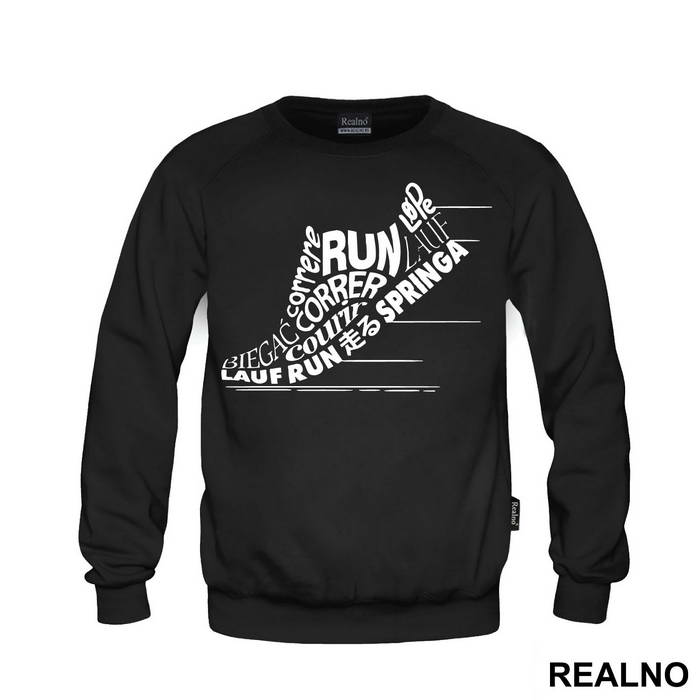 Quotes In The Shape Of A Shoe - Trčanje - Running - Duks