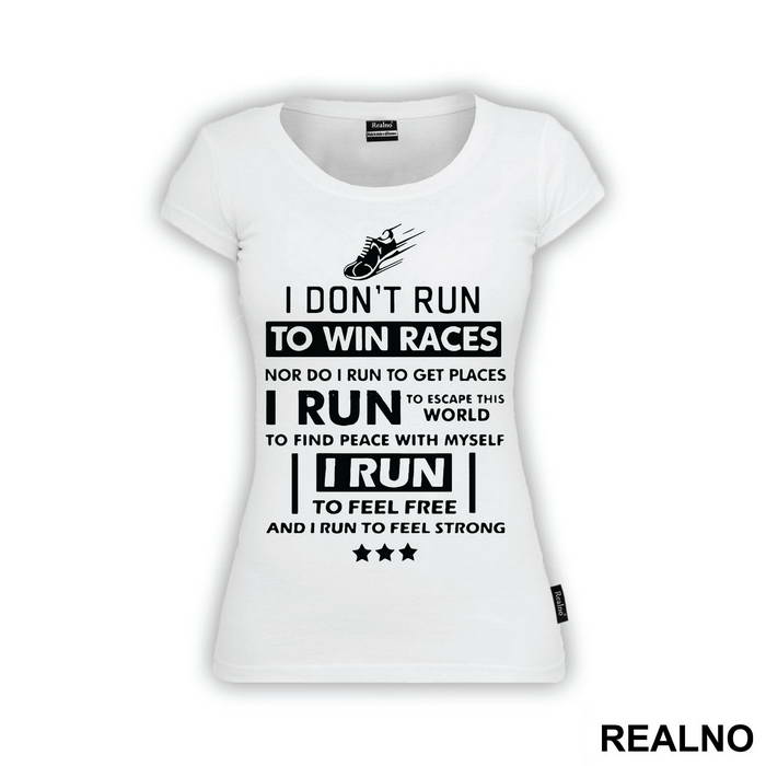 I Run To Feel Free - Trčanje - Running - Majica
