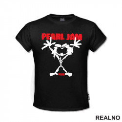 Pearl Jam - Alive - White And Red - Muzika - Majica