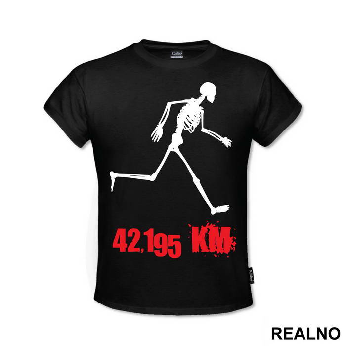 42,195 KM - Skeleton - Trčanje - Running - Majica