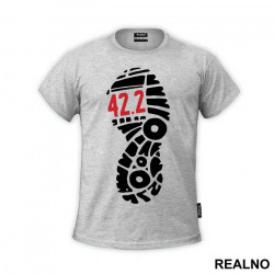 42,2 And A Shoe Print - Trčanje - Running - Majica