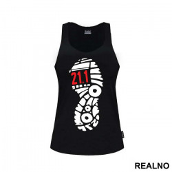 21,1 And A Shoe Print - Trčanje - Running - Majica