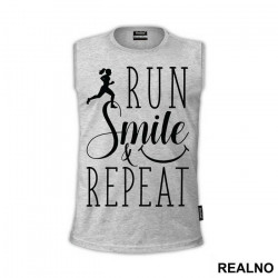 Run, Smile & Repeat - Trčanje - Running - Majica Run, Smile & Repeat - Trčanje - Running - Majica