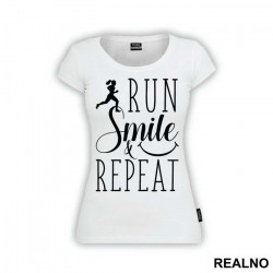 Run, Smile & Repeat - Trčanje - Running - Majica Run, Smile & Repeat - Trčanje - Running - Majica