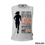 I Run To Feel Strong - Trčanje - Running - Majica