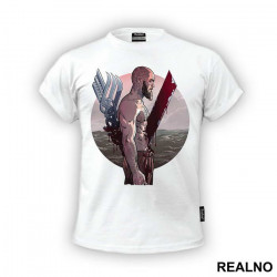 Bloody Logo And Ragnar - Vikings - Majica
