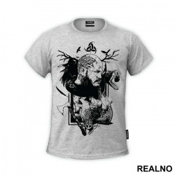 Ragnar - Art - Black - Vikings - Majica