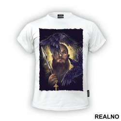 Ragnar And Crows - Gold And Black - Vikings - Majica