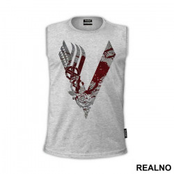 Logo - Bloody And Rusty V - Vikings - Majica