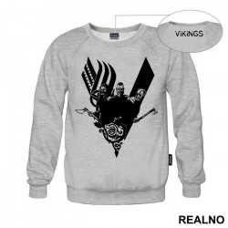 Ragnar, Floki And Rollo - Black Logo - Vikings - Duks Ragnar, Floki And Rollo - Black Logo - Vikings - Duks