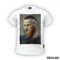 Ragnar Lothbrok - Colorful Portrait - Vikings - Majica Ragnar Lothbrok - Colorful Portrait - Vikings - Majica