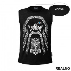 Odin - Outline - Vikings - Majica
