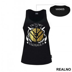 Victory Or Valhalla - Gold Shield - Vikings - Majica Victory Or Valhalla - Gold Shield - Vikings - Majica