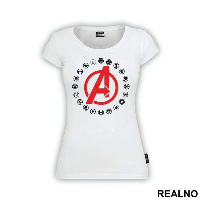 Avengers Heroes Logos - Majica