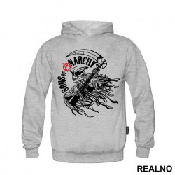 Red Logo And Grey Reaper - Sons Of Anarchy - SOA - Duks Red Logo And Grey Reaper - Sons Of Anarchy - SOA - Duks