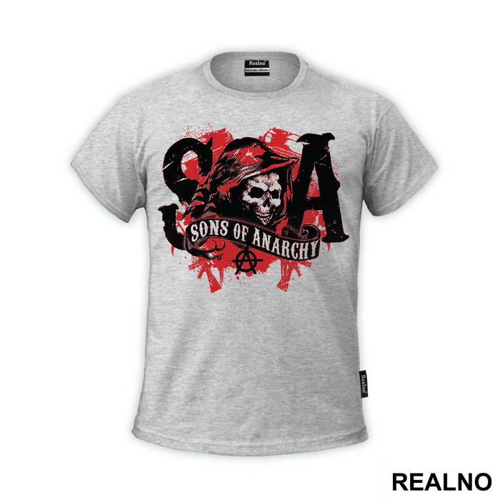 Red Logo - Sons Of Anarchy - SOA - Majica