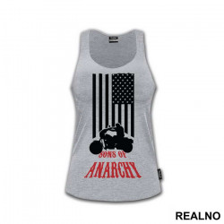 Flag And Motor - Sons Of Anarchy - SOA - Majica