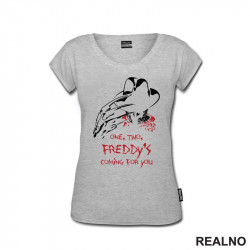 One, Two, Freddy's Coming For You - White And Red - Filmovi - Majica