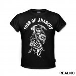 Flag And Reaper - Sons Of Anarchy - SOA - Majica
