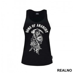 Flag And Reaper - Sons Of Anarchy - SOA - Majica