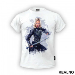 Black Widow - Dripping Colors - Avengers - Majica