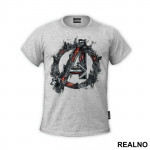 Disintegrating Logo - Avengers - Majica