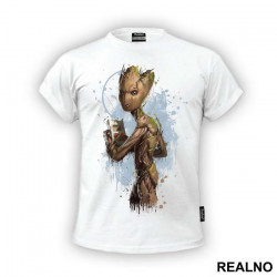 Groot - Dripping Colors - Avengers - Majica