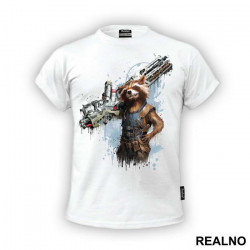 Rocket - Dripping Colors - Avengers - Majica