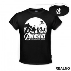 White Logo - Earth's Mightiest Heroes - Avengers - Majica