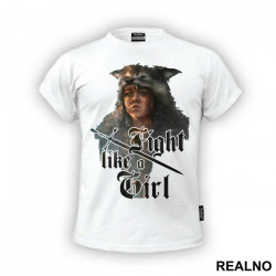 Arya Stark Fight Like a Girl - Wolf - Game Of Thrones - GOT - Majica