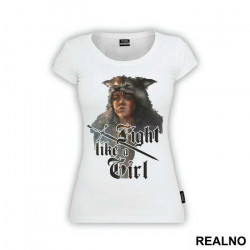 Arya Stark Fight Like a Girl - Wolf - Game Of Thrones - GOT - Majica
