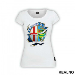 Ripped Logo - Alfa Romeo - Majica