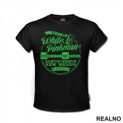 Yo! It's The White & Pinkman's Cooking School Albuquerque New Mexico - Green - Breaking Bad - Majica Yo! It's The White & Pinkman's Cooking School Albuquerque New Mexico - Green - Breaking Bad - Majica