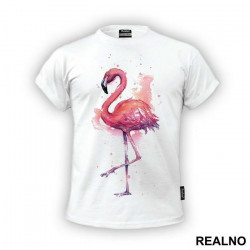 Flamingo Watercolor - Životinje - Majica