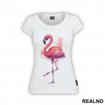 Flamingo Watercolor - Životinje - Majica