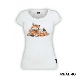 Little Foxes Sleeping - Životinje - Majica