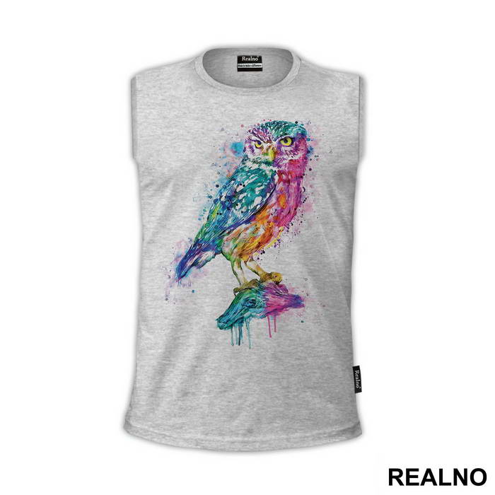 Owl Watercolor - Životinje - Majica