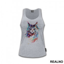 Cat Watercolor Splash - Životinje - Majica